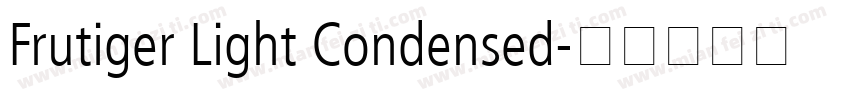 Frutiger Light Condensed字体转换